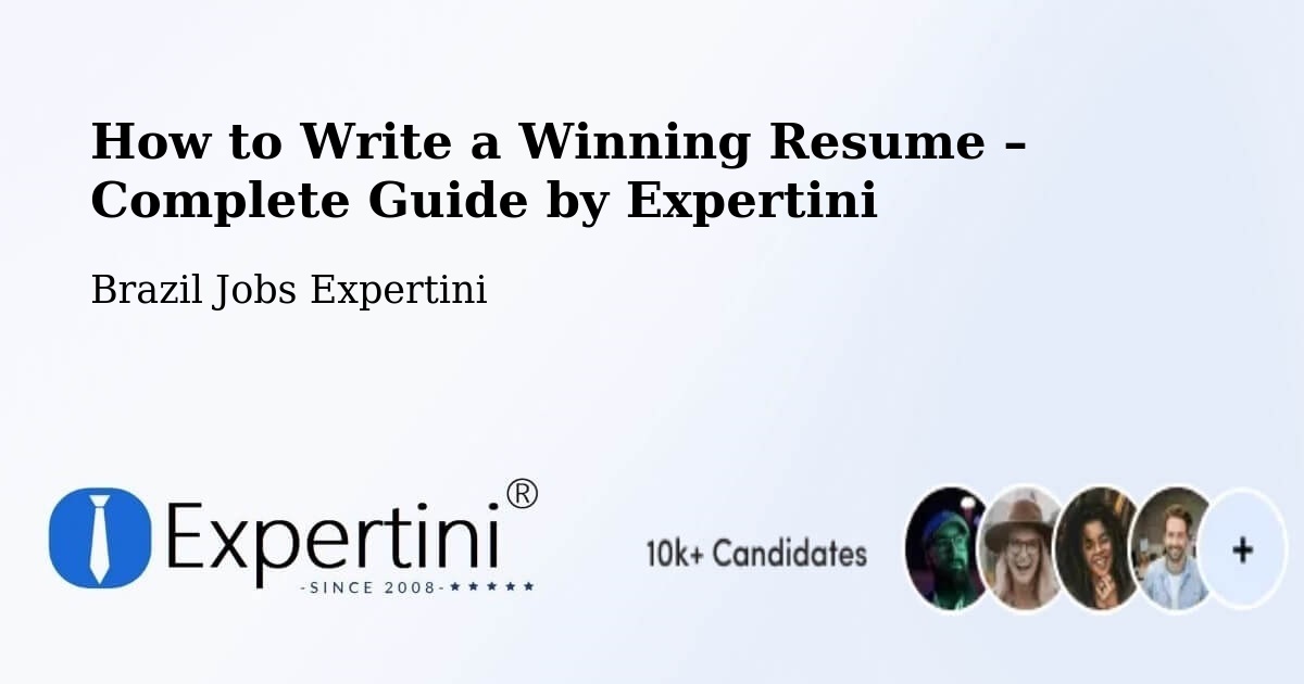 Resume Writing Guide for Job Seekers – Simonésia - Simonésia, Brazil Jobs Expertini
