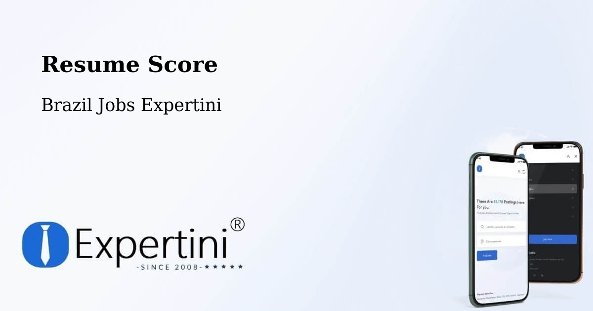 Resume Score & Job Description Match Tool – Simonésia - Brazil Jobs Expertini